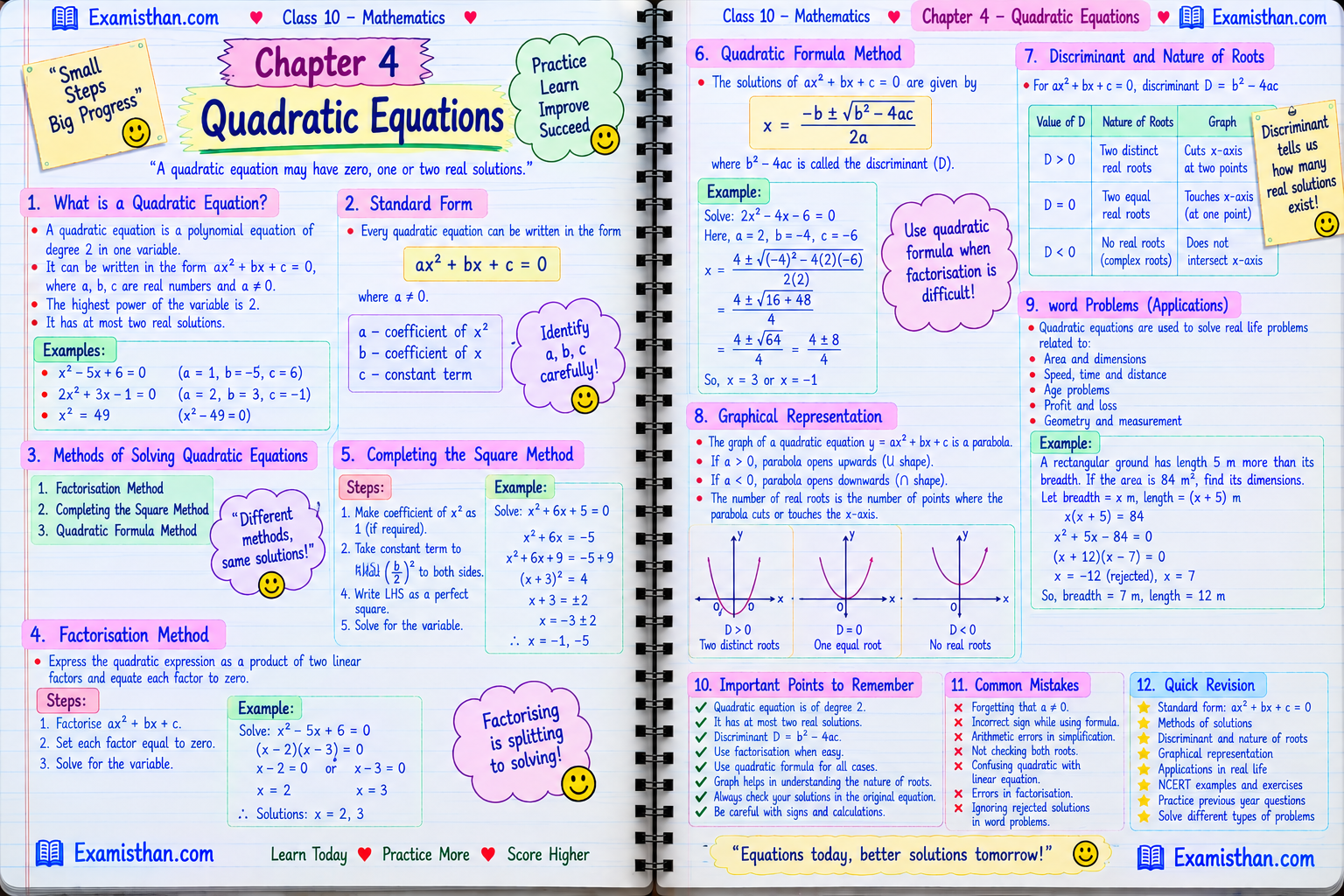 Quadratic Equations